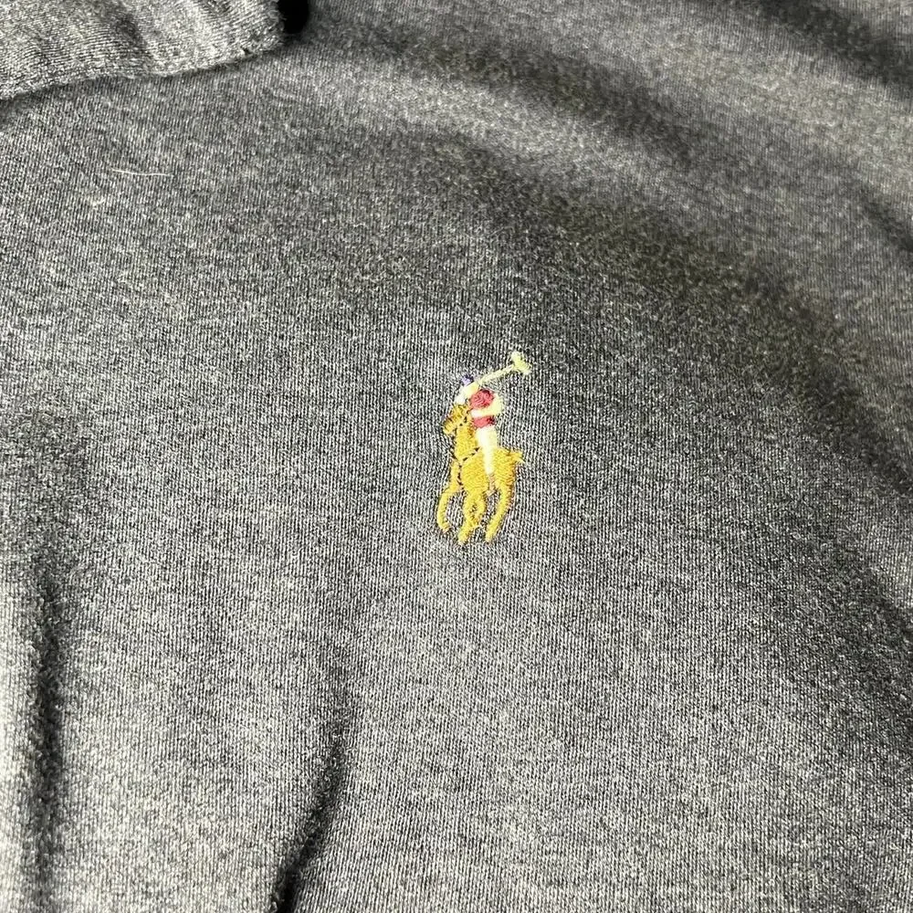Polo Ralph‎ Lauren Mens Long Sleeve Polo Shirt XL Flesh Pony Classic Fit Gray